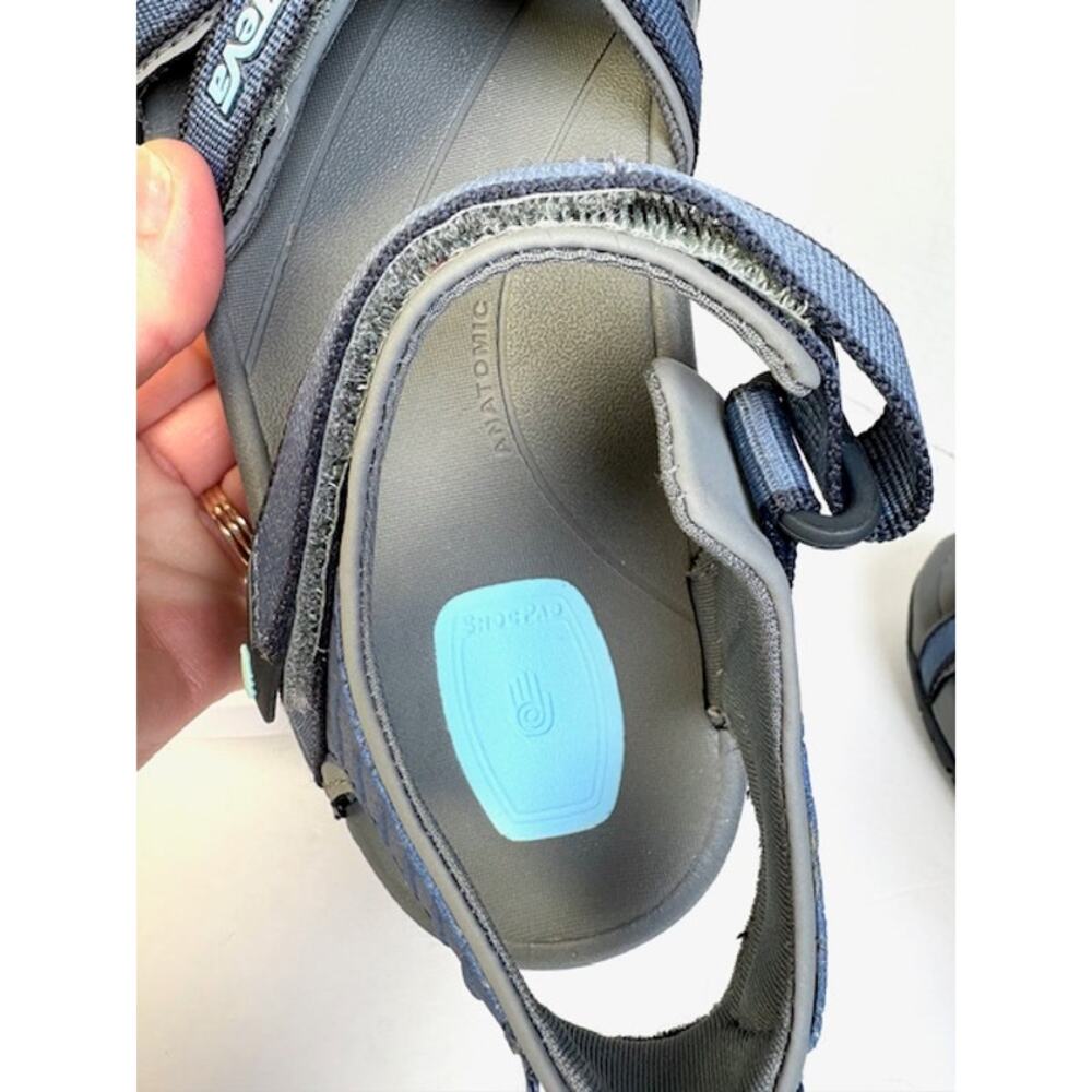 Teva Tirra Sandals Womens 9 Blue Gray Hiking Sport Outdoor Strappy Comfort Shoes - Picture 9 of 11